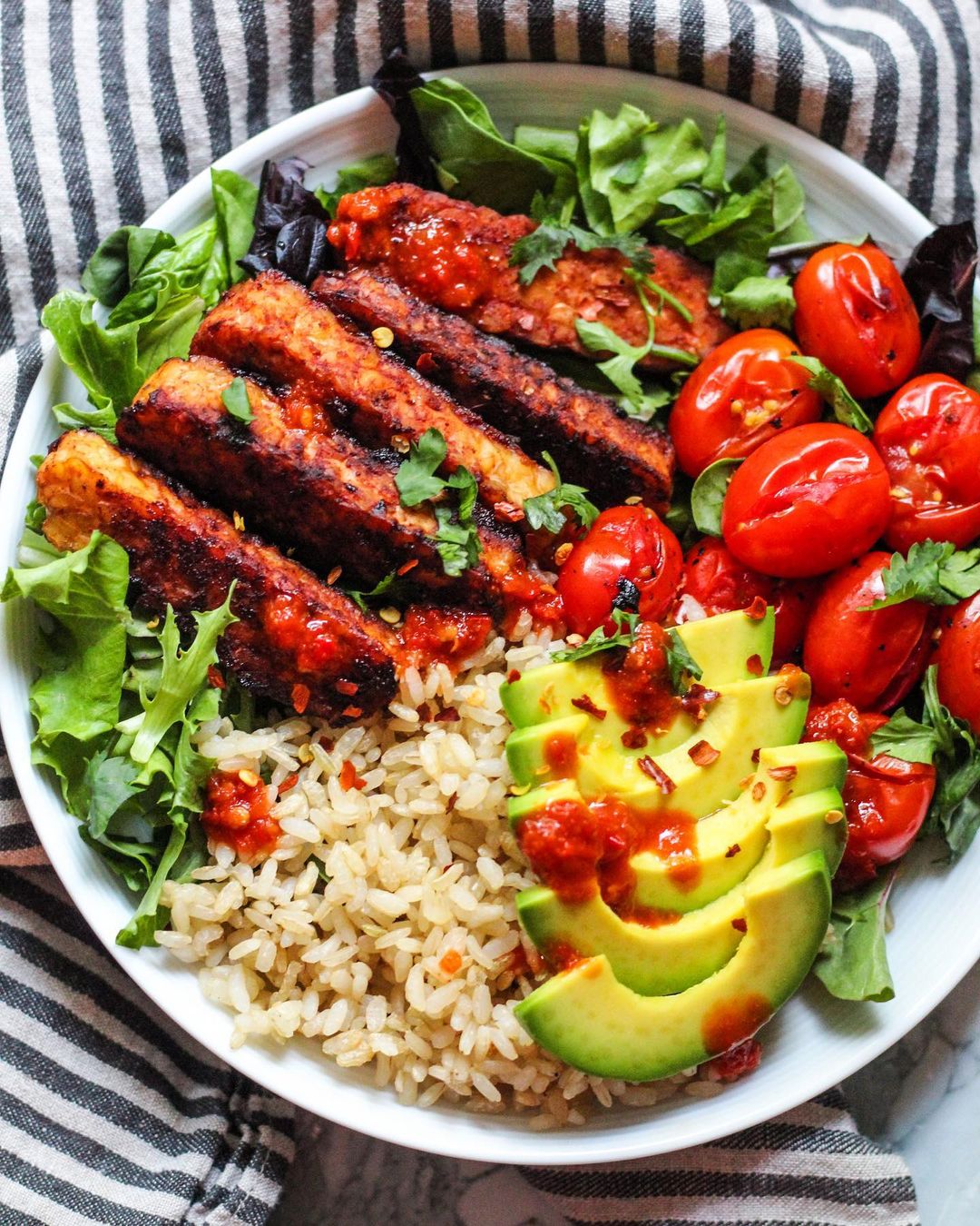 Sazón Infused Smoky Tempeh