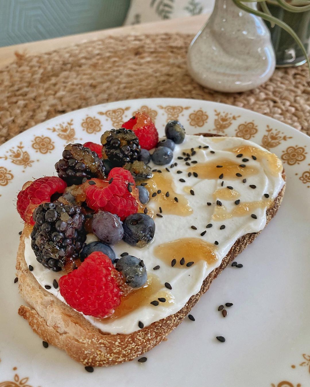 Loaded Toast with Berries and Yogurt