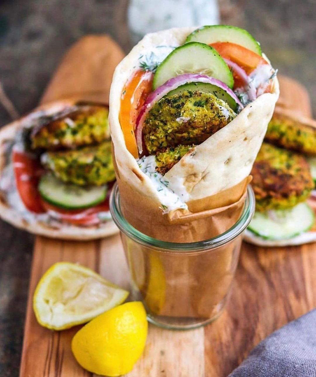 Falafel Pita Sandwiches