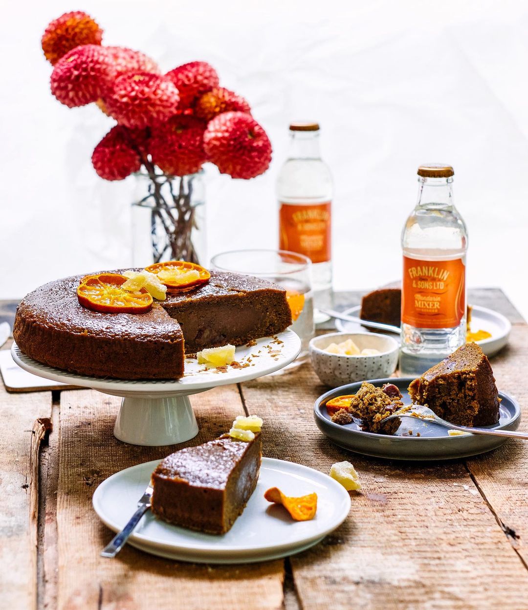 Mandarin, Date & Ginger Cake