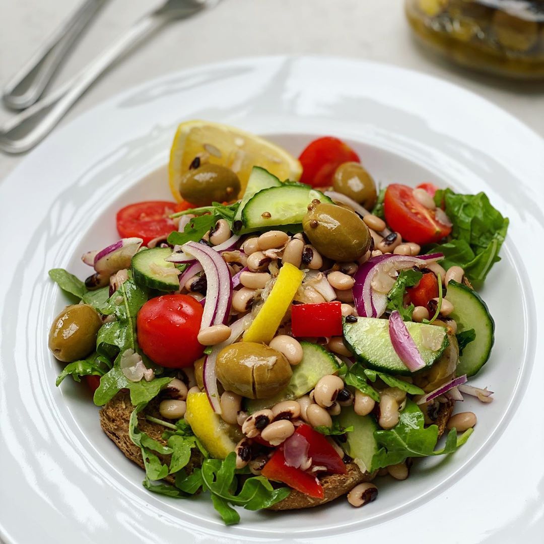 Cretan Taco-Inspired Salad with Olive Dressing