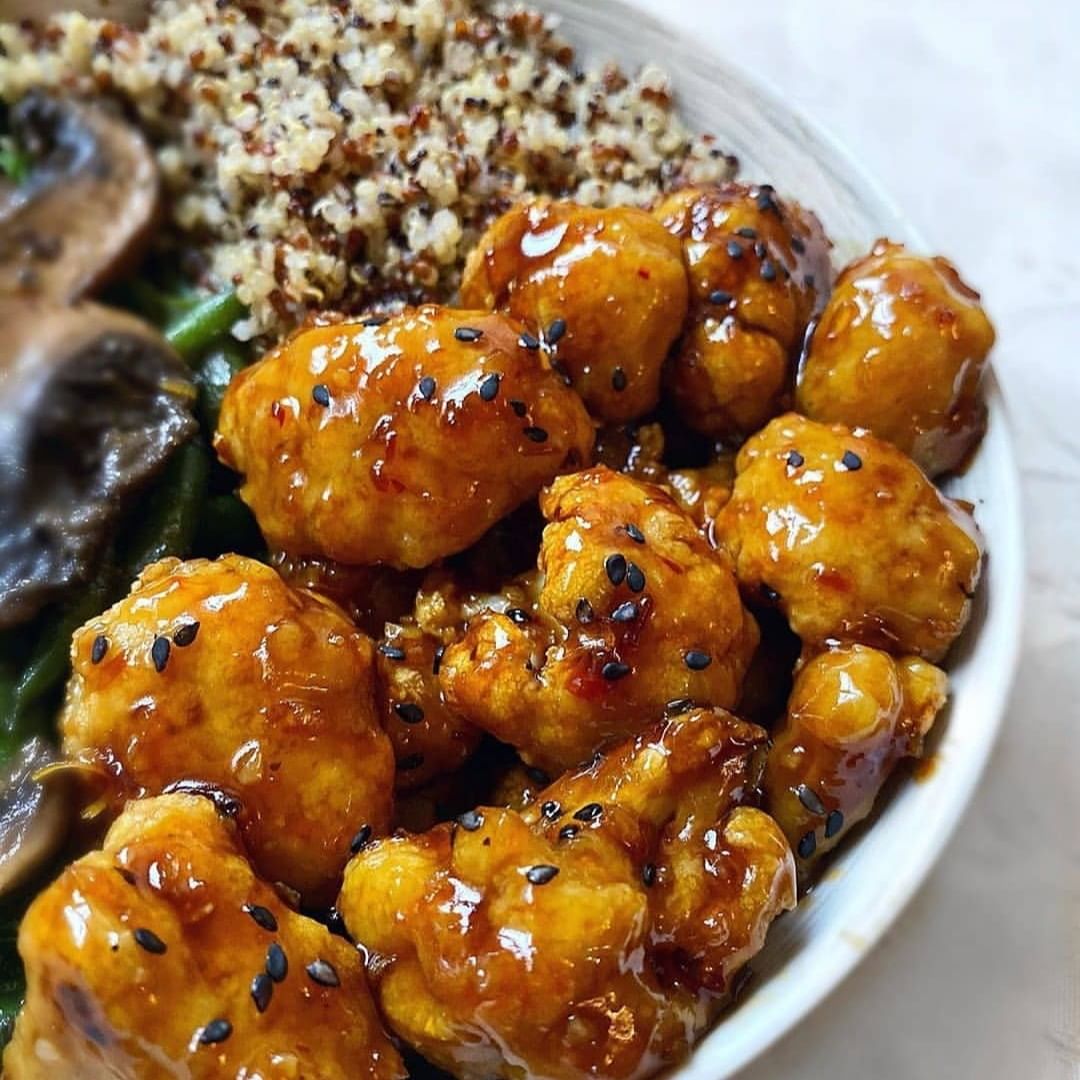 Sticky Sesame Cauliflower