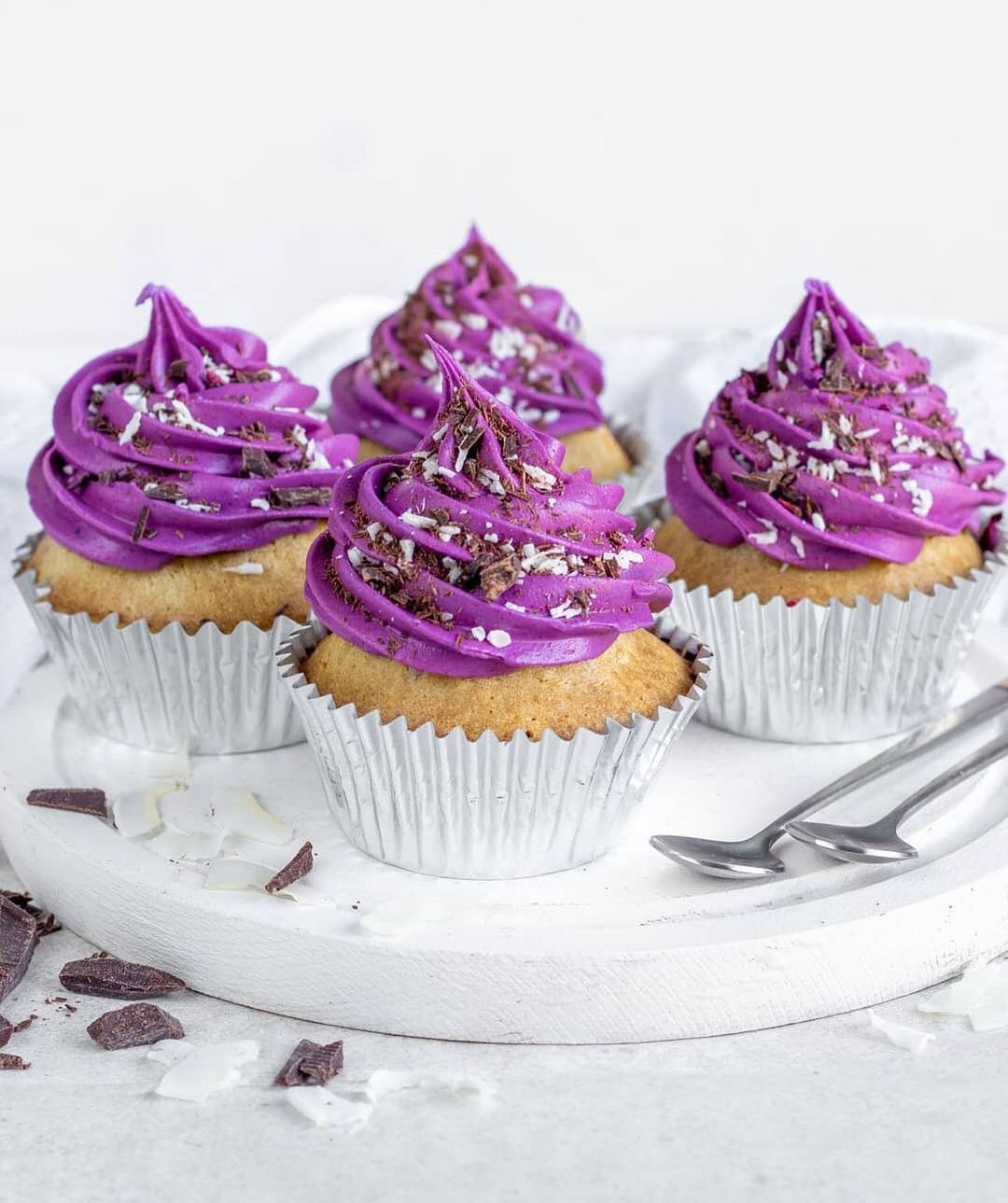 Purple Acai Cupcakes