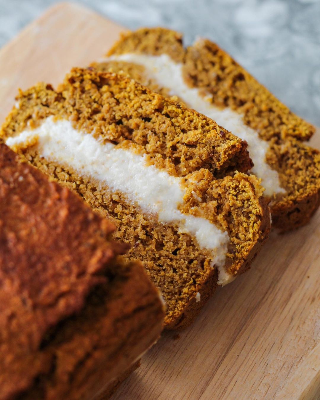 Cream Cheese Filled Pumpkin Bread