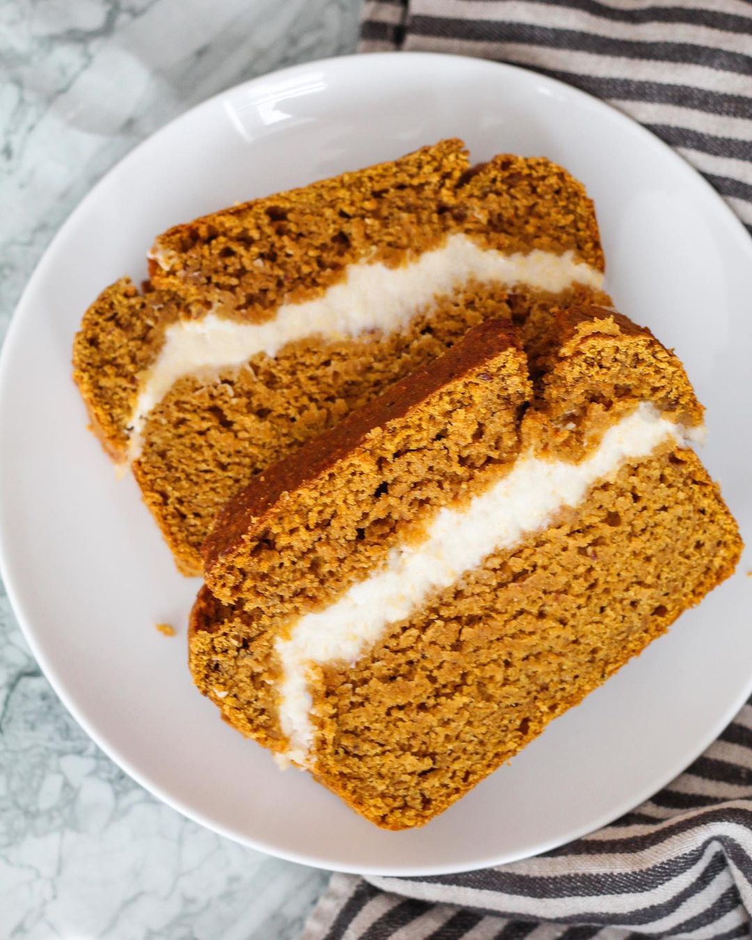 Cream Cheese Filled Pumpkin Bread