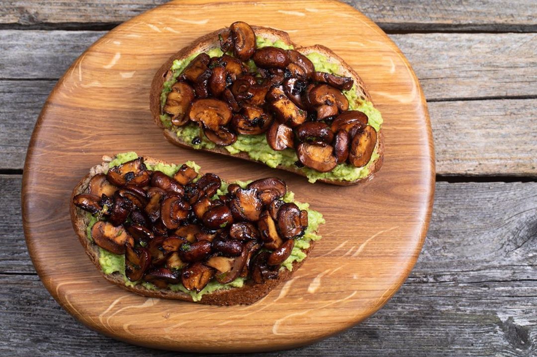 Mushroom Avocado Toast
