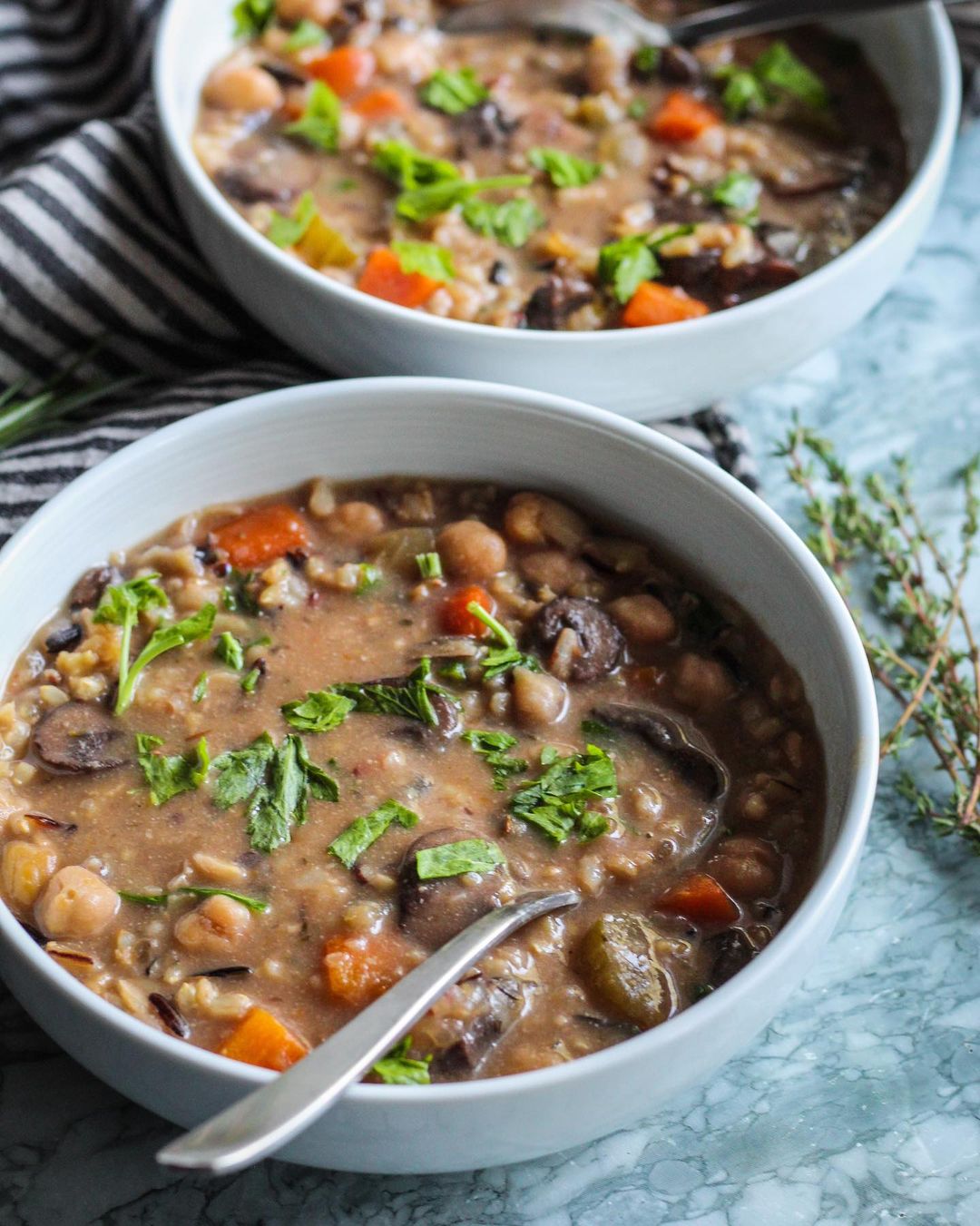 Chickpea Wild Rice Soup