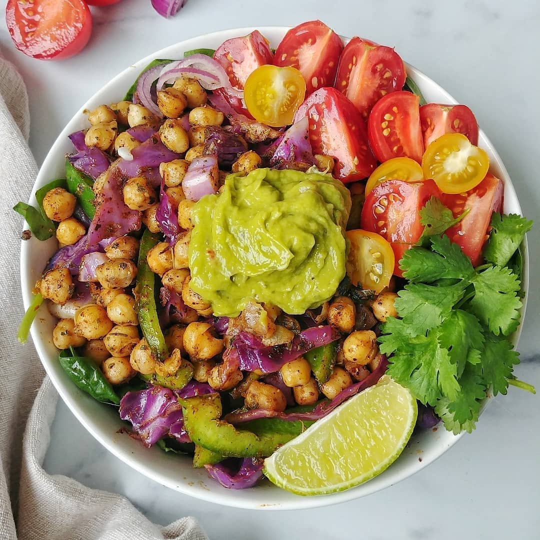 Veggie Chickpea Burrito Bowl