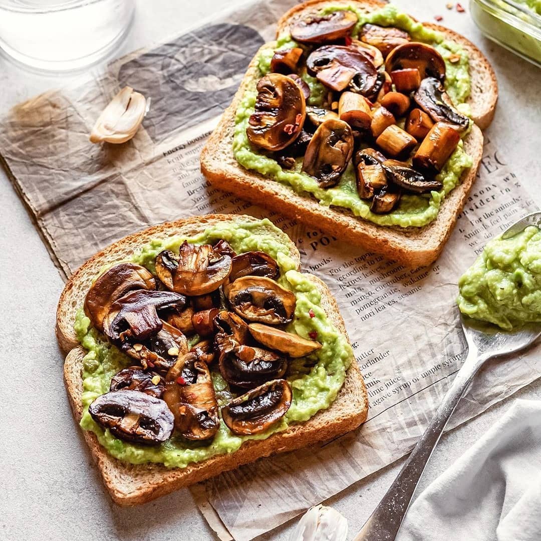 Avocado & Mushroom Toast