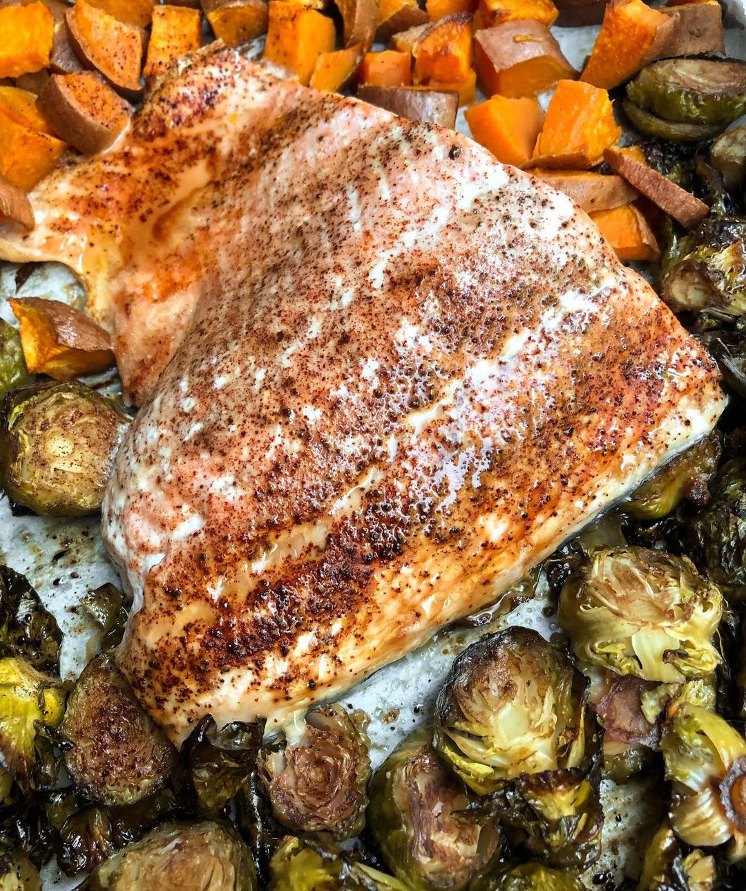 Maple Chipotle Salmon One Pan Meal