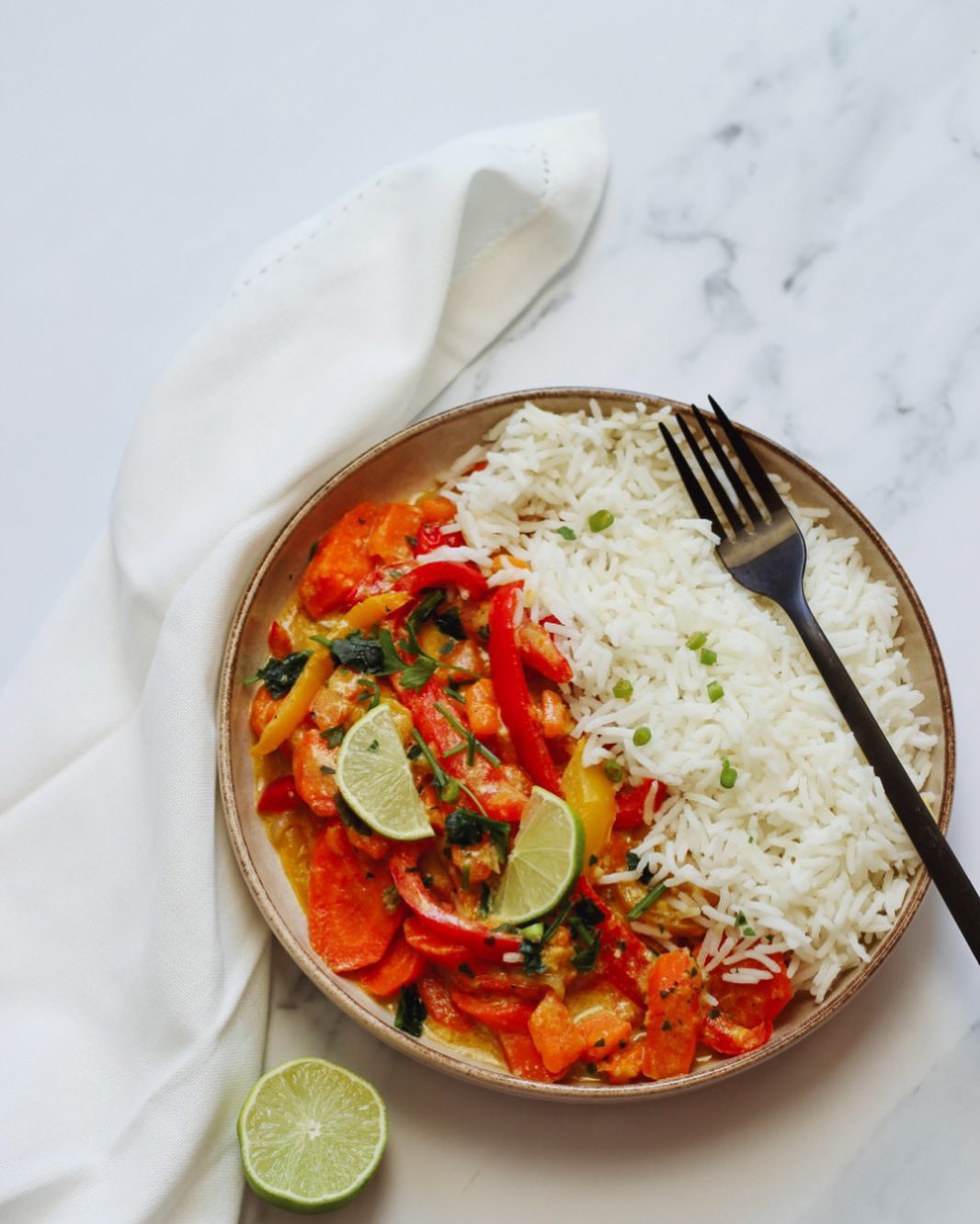 Vegetable Curry with Basmati Rice