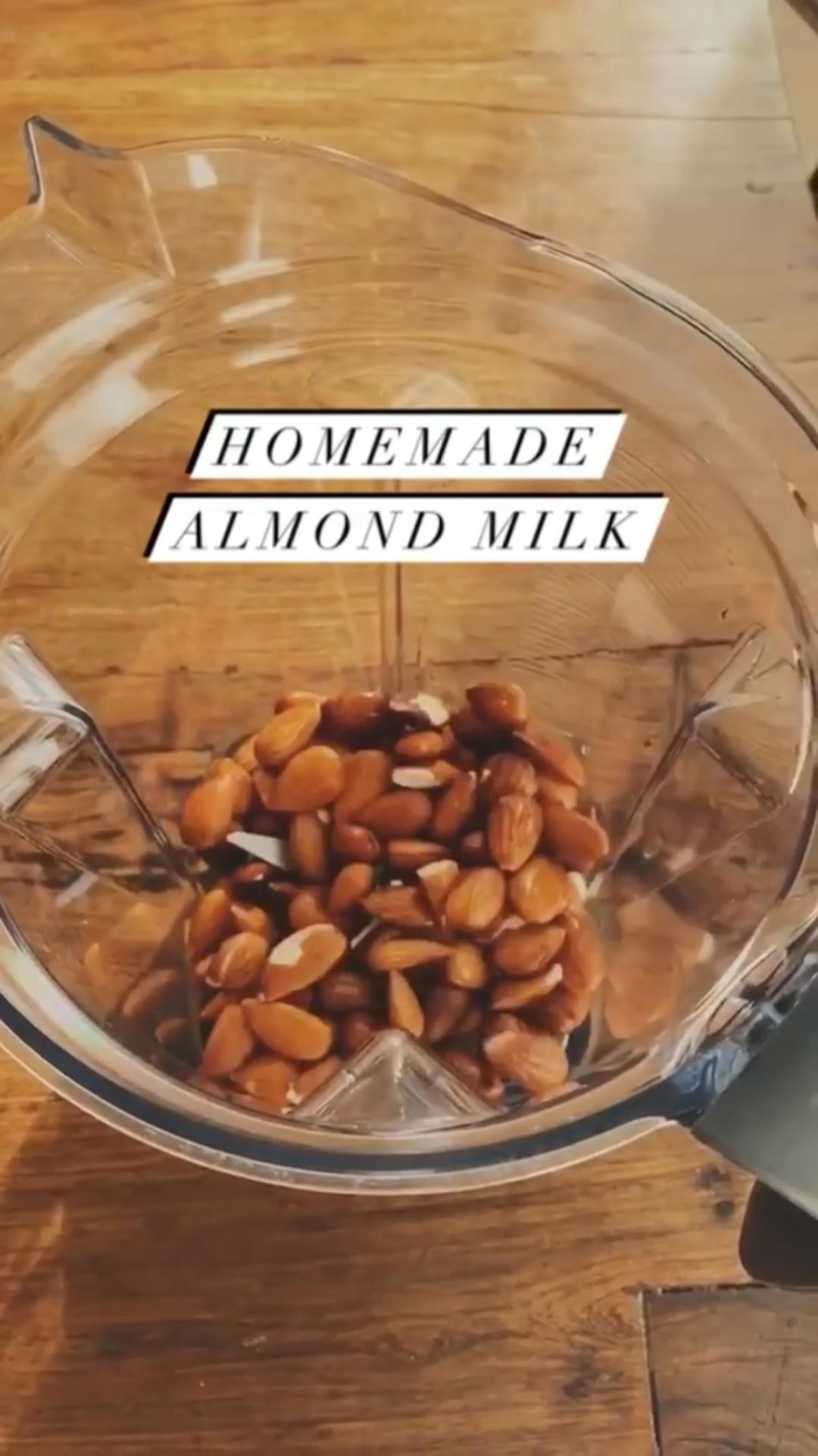 3 Ingredient Homemade Almond Milk