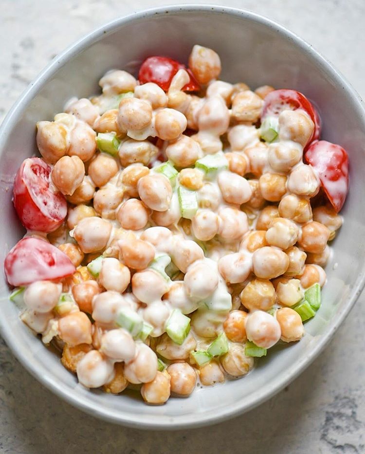 “Eggy” Chickpea Salad