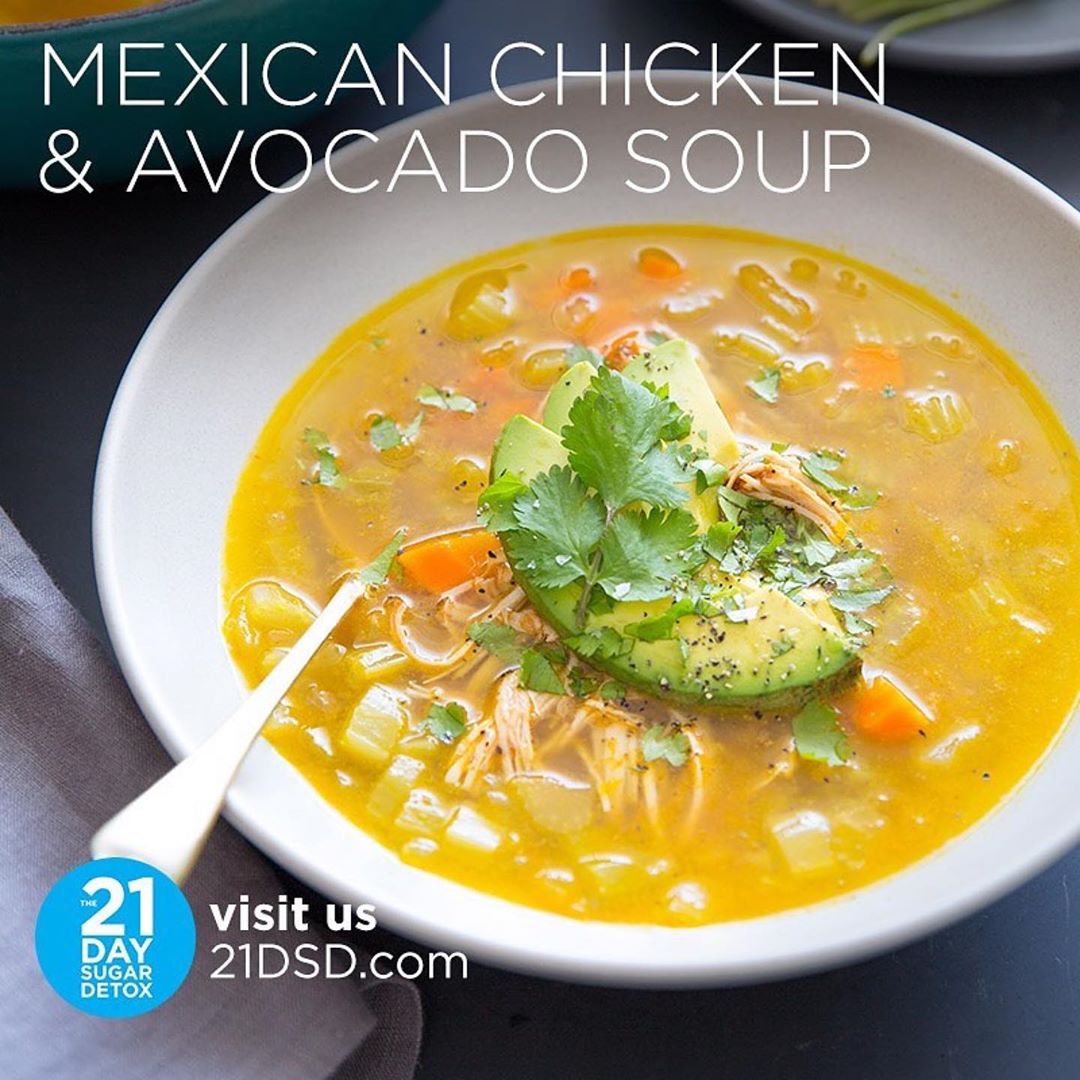 Mexican Chicken & Avocado Soup