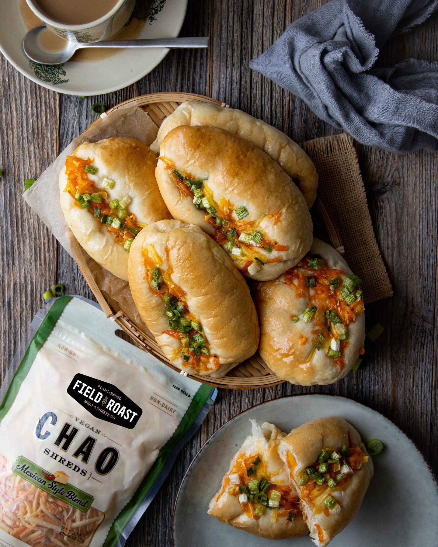 Cheesy Scallion Stuffed Bread