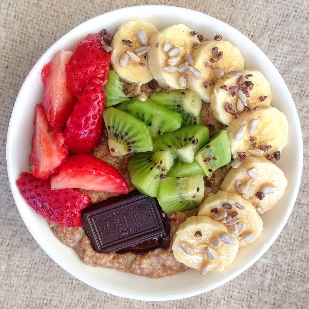 Chocolate Fruits Oatmeal Delight