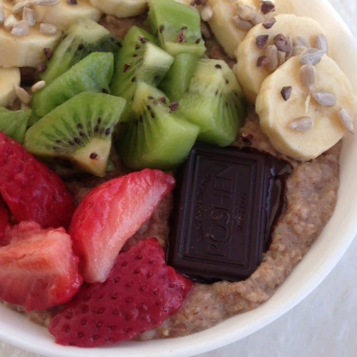 Chocolate Fruits Oatmeal Delight