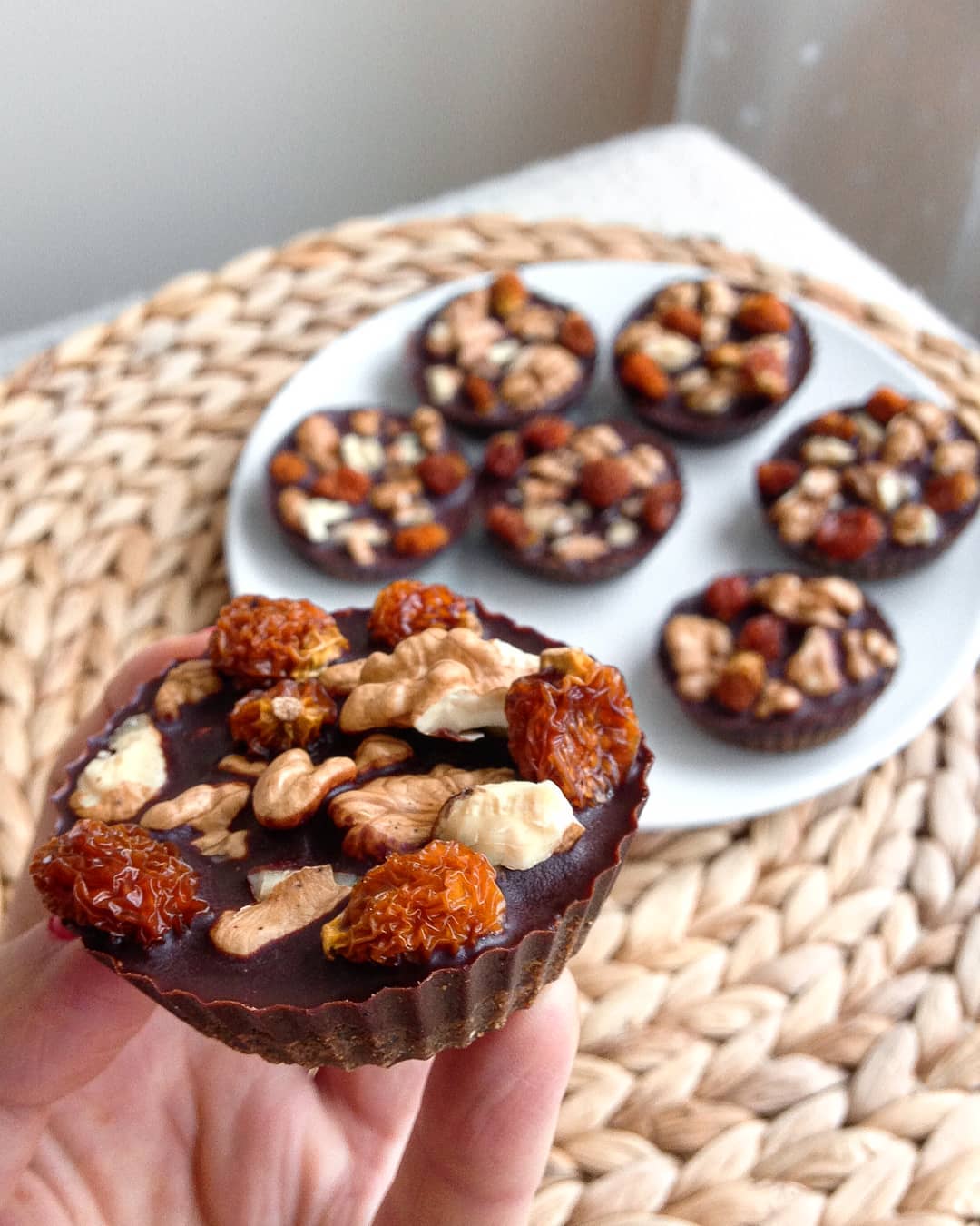 Chocolate Walnut Cups