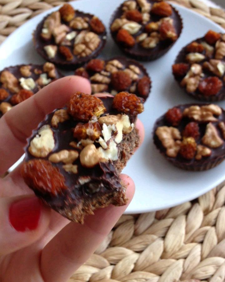 Chocolate Walnut Cups