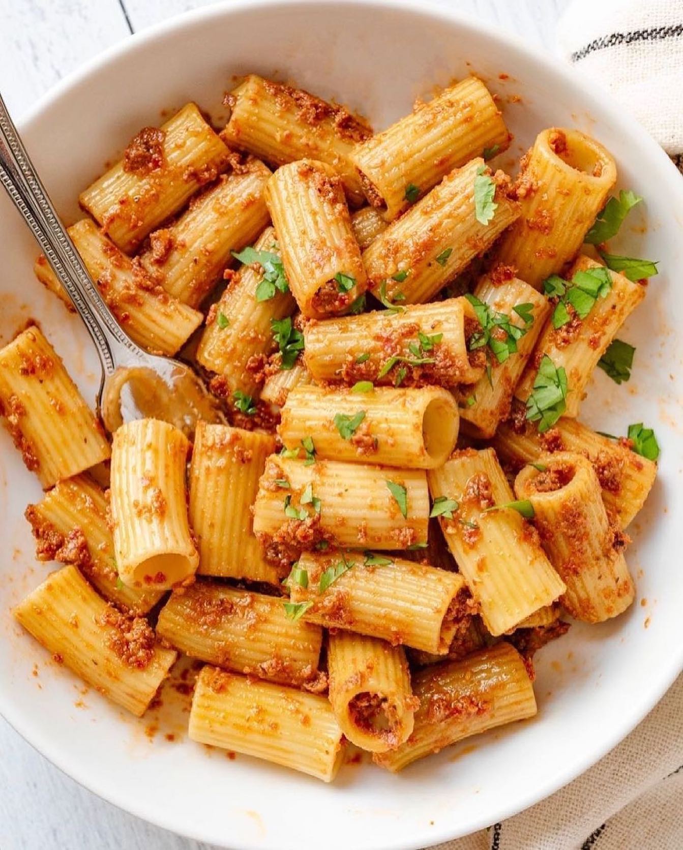 Sun-Dried Tomato Walnut Pesto Pasta