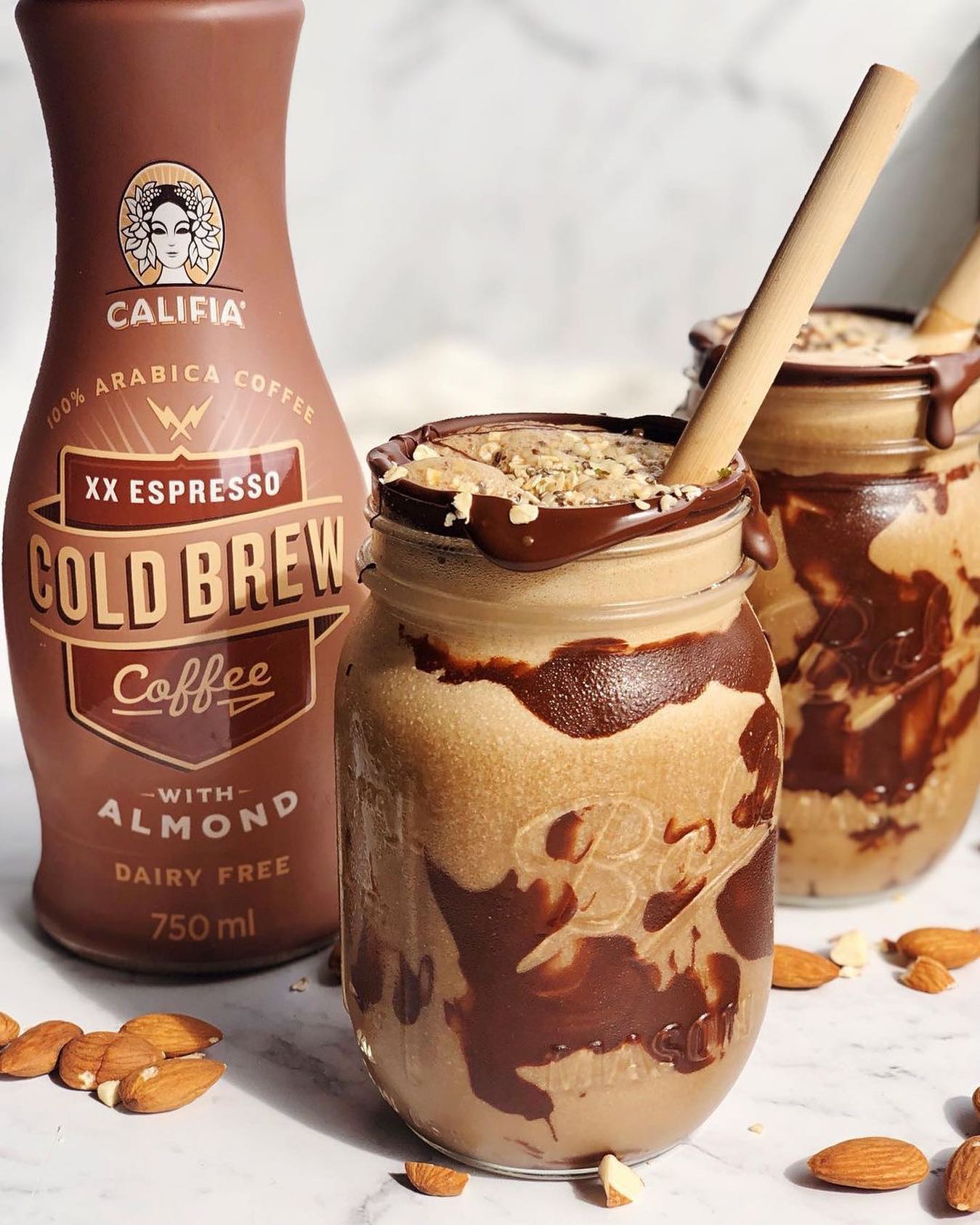Vegan Almond Mocha Smoothie