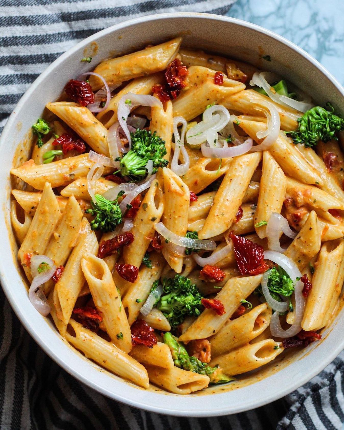 Sun-Dried Tomato Tahini Pasta