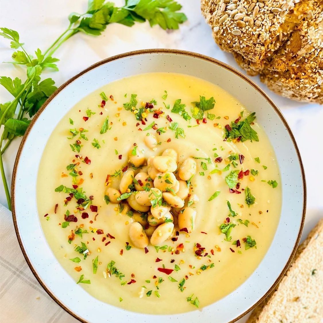 Jerusalem Artichoke and Parsnip Soup
