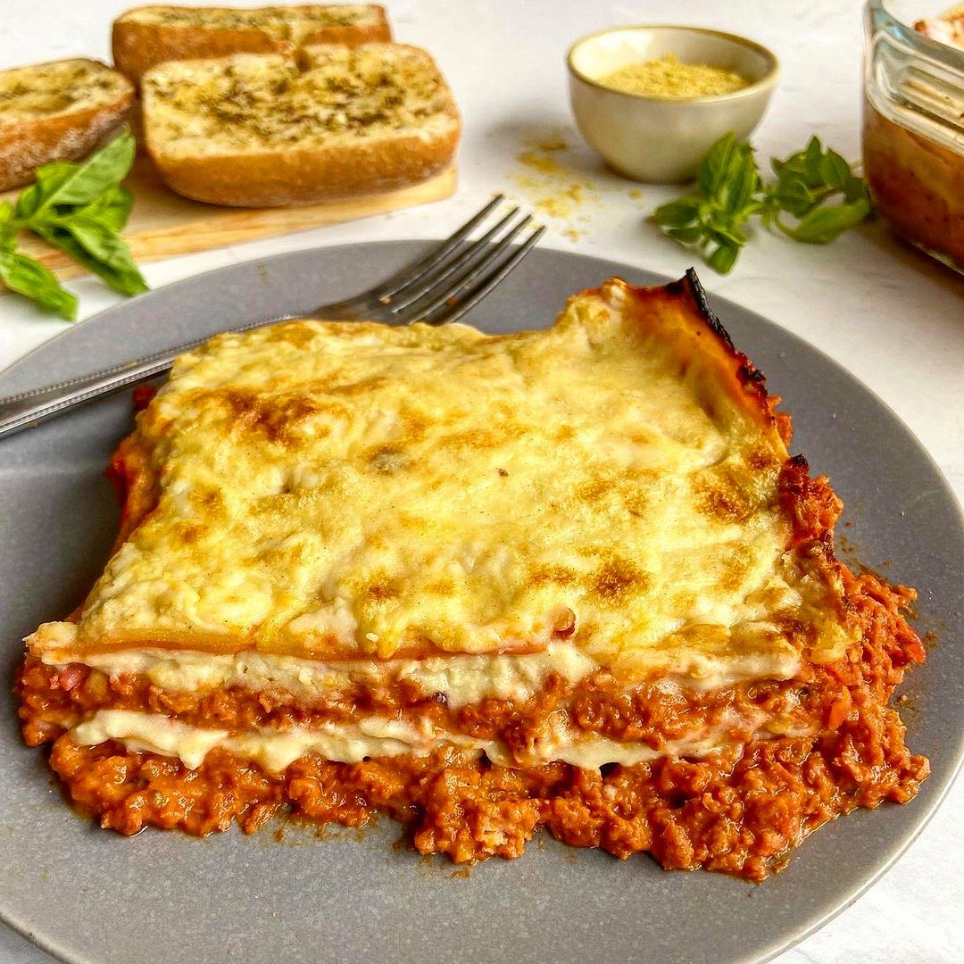 Vegan Lasagna with Meatless Mince