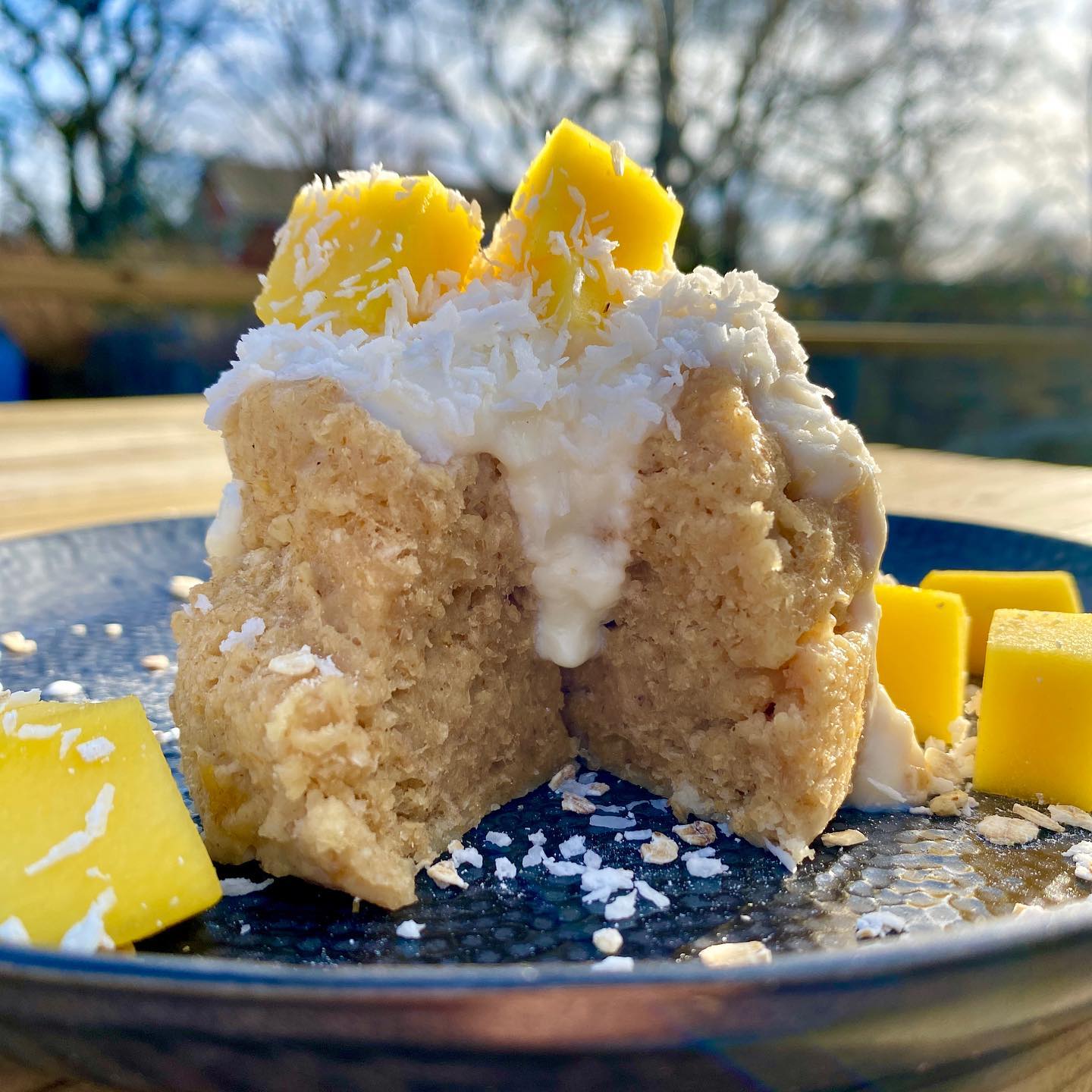 Mango Sticky Oats in a Mug