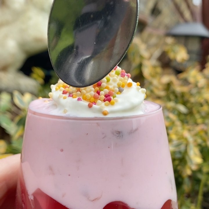 Raspberry Yogurt Trifle for One