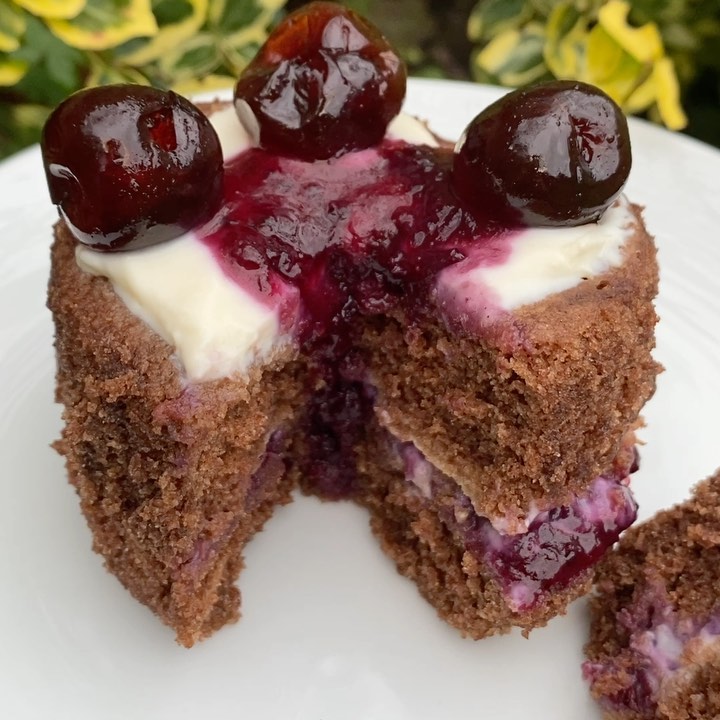 90-Second Black Forest Mugcake