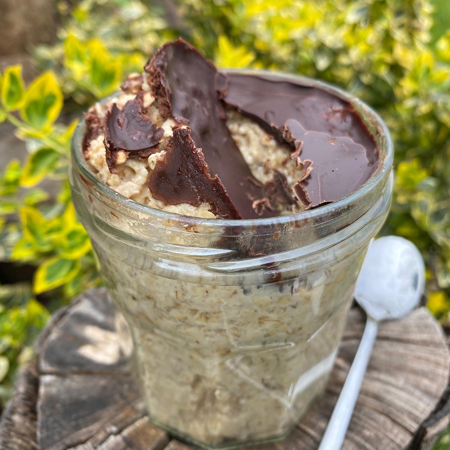 Chocolate Shell Overnight Oats