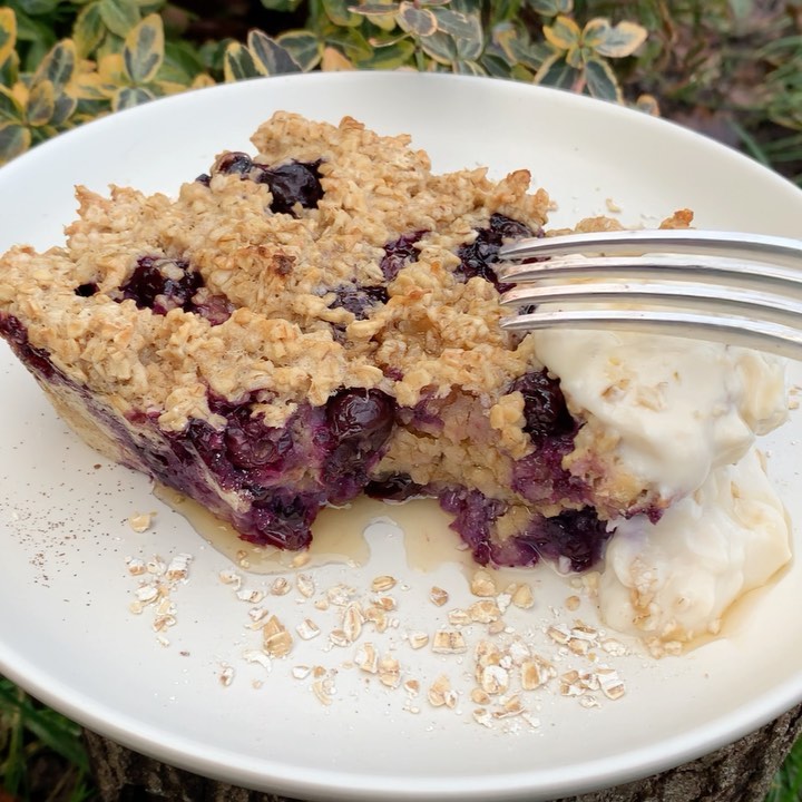 Lemon and Blueberry Baked Oats