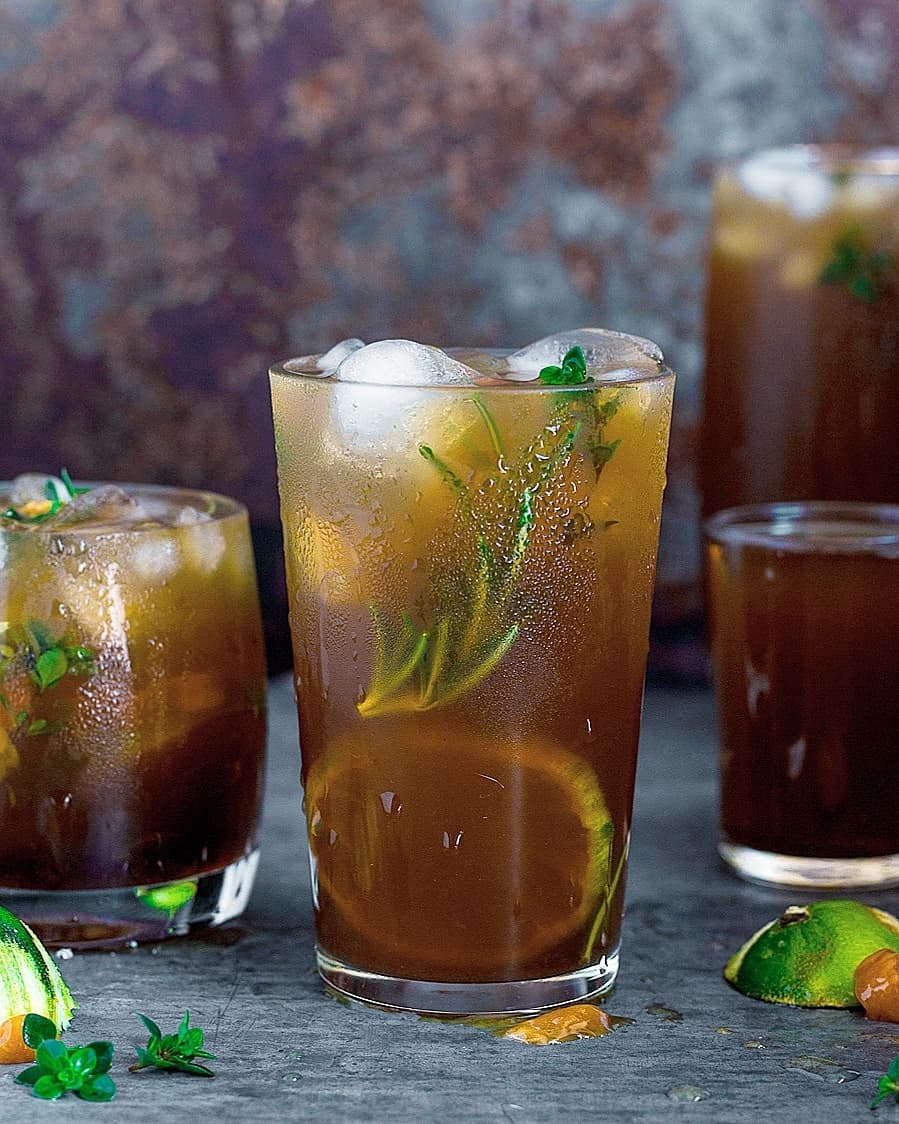 Simple Jaggery Herbal Tea Drink