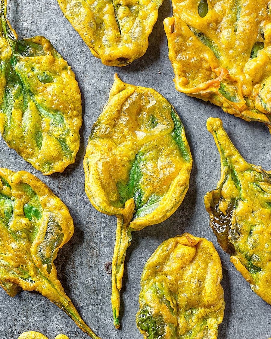 Crispy Battered Spinach Fritters