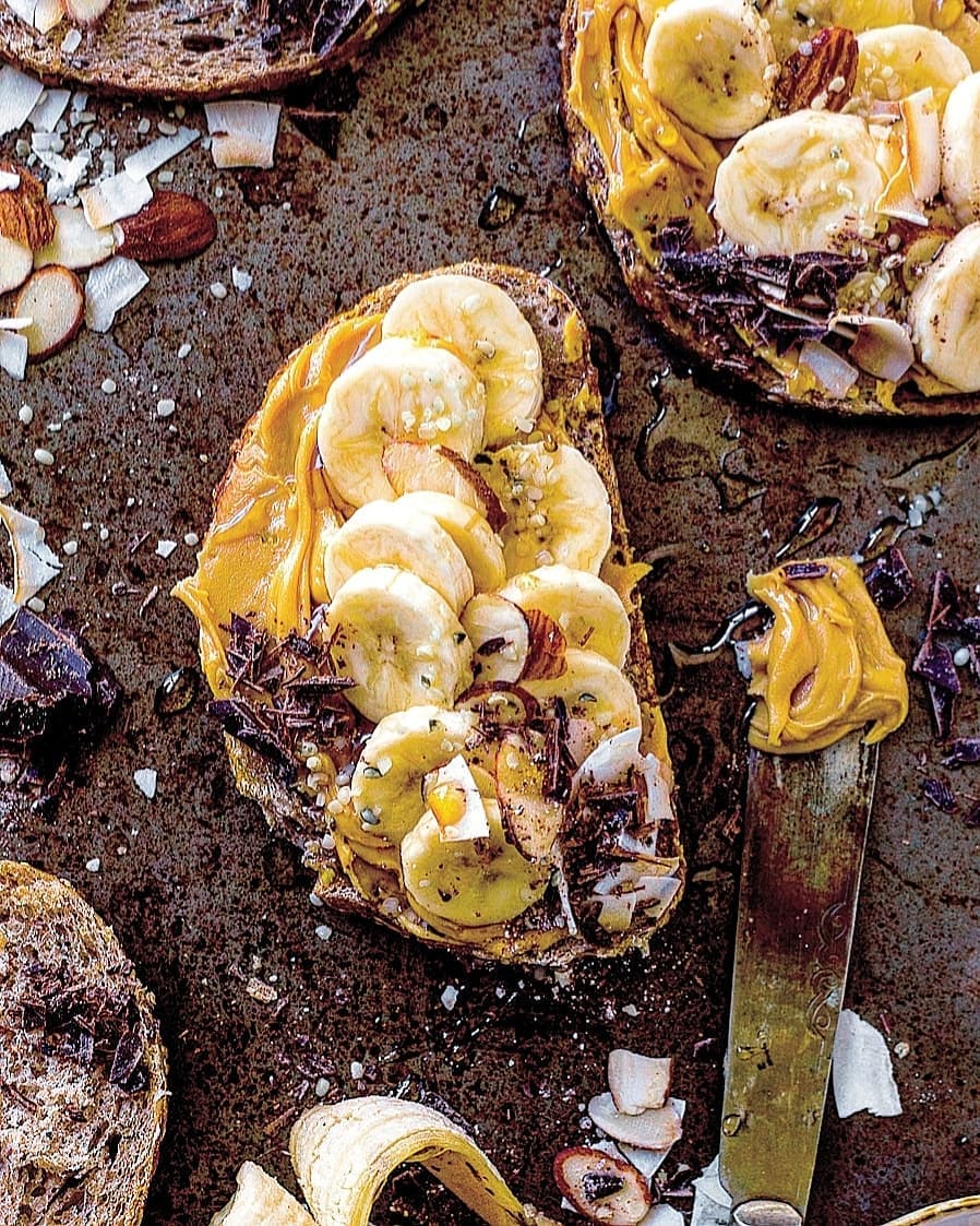 Simple Peanut Butter Toast Snack