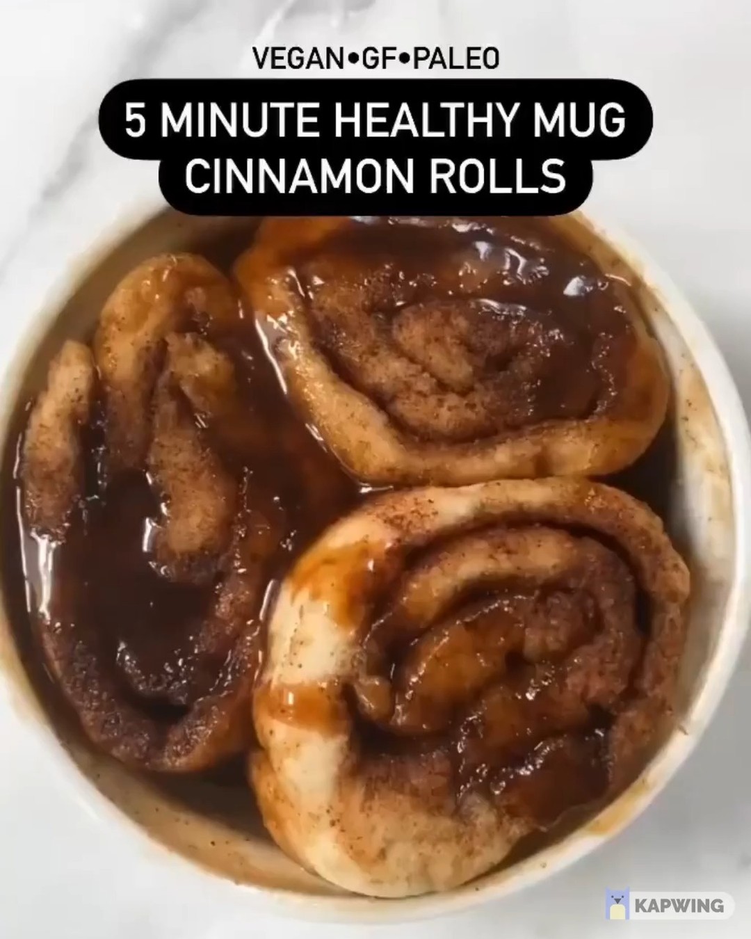 5-Minute Healthy Mug Cinnamon Rolls