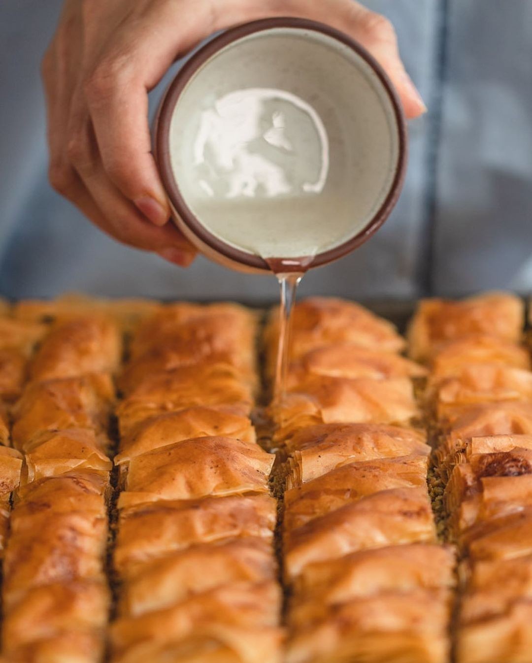 Quick Homemade Lebanese Baklava with Mixed Nuts and Rose Water Syrup