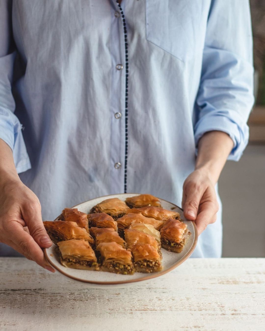 Quick Homemade Lebanese Baklava with Mixed Nuts and Rose Water Syrup