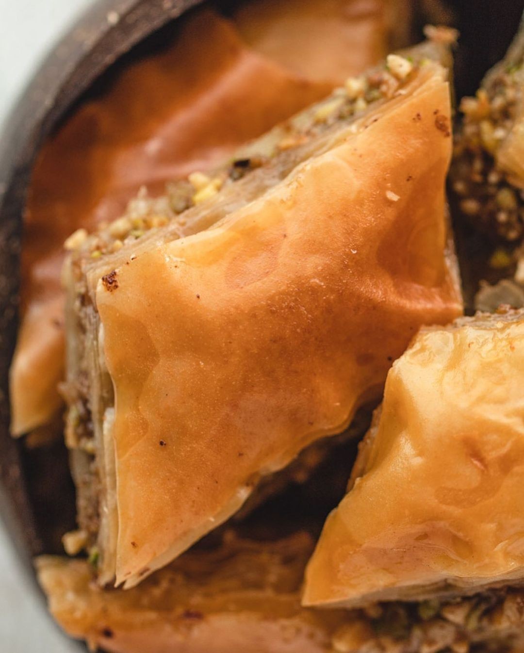 Quick Homemade Lebanese Baklava with Mixed Nuts and Rose Water Syrup