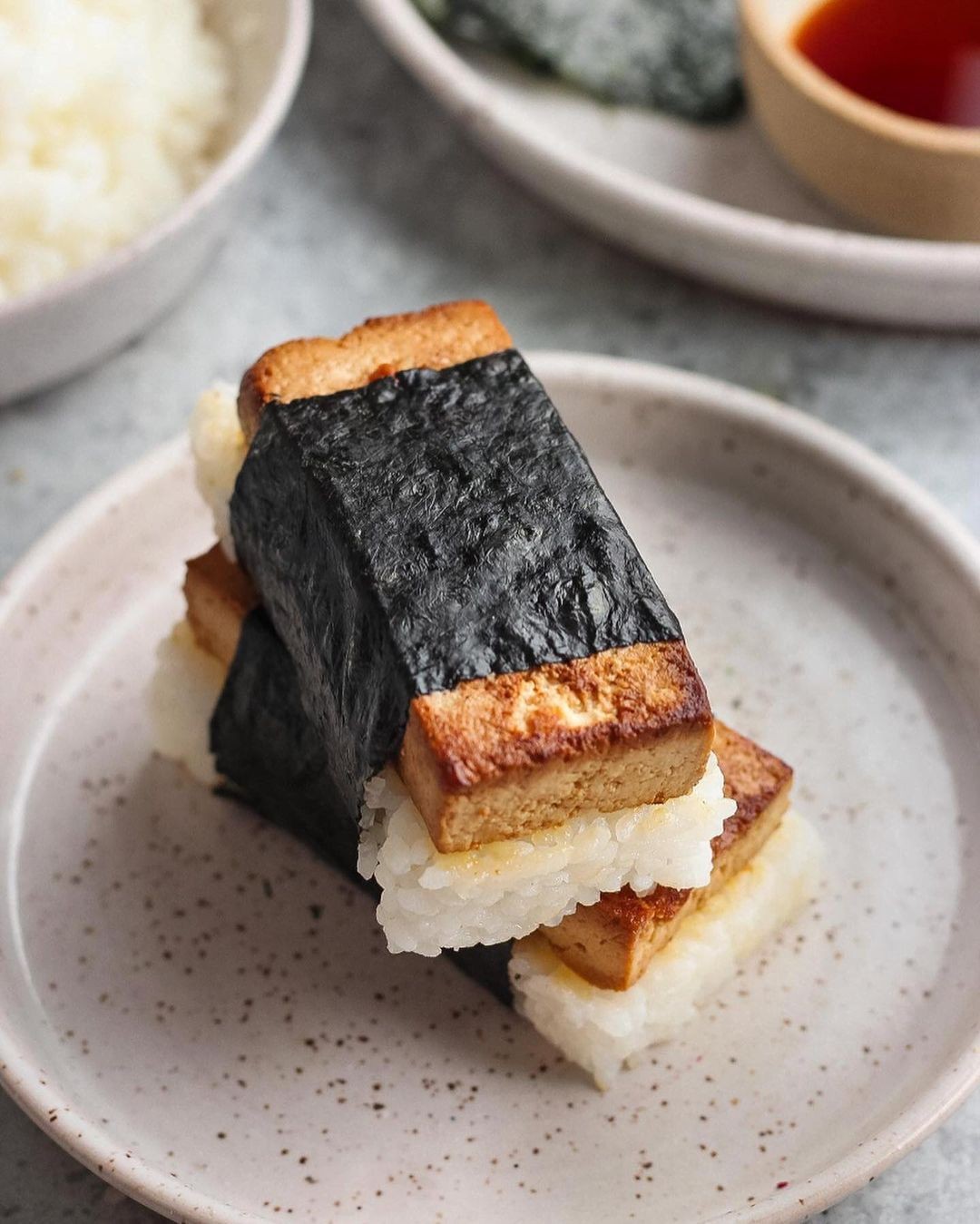 Vegan Hawaiian Tofu Musubi