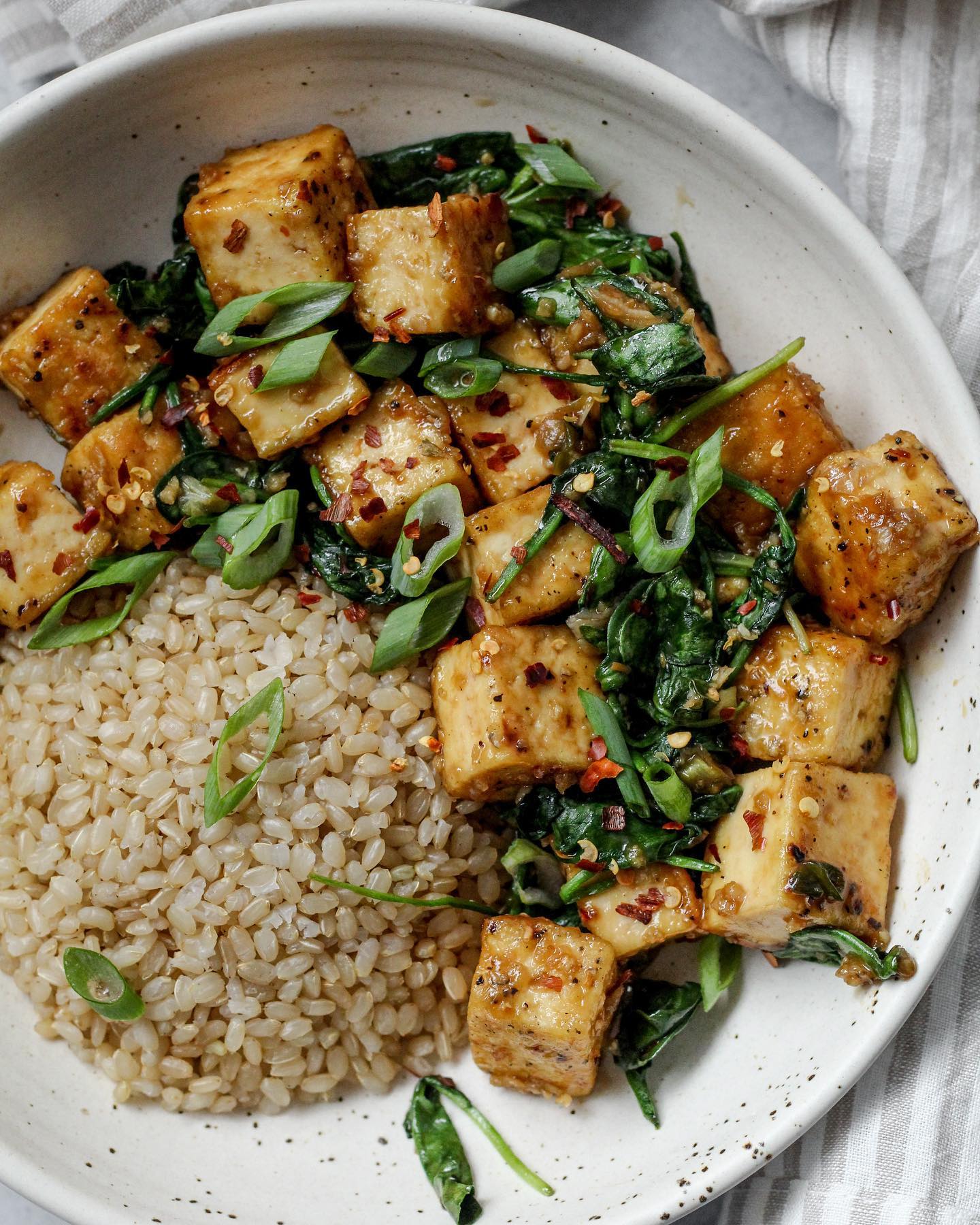 Garlic "Honey" Tofu