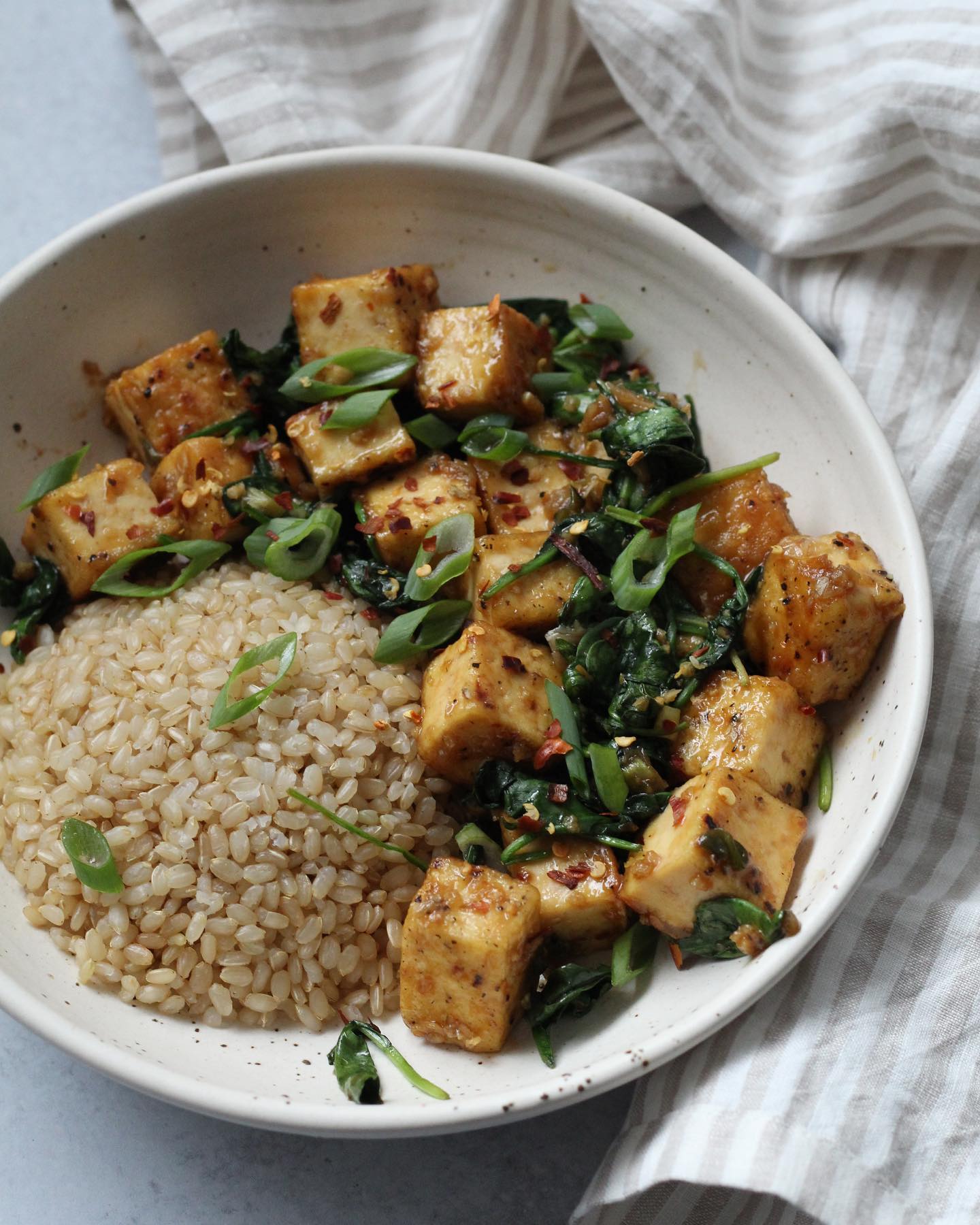 Garlic "Honey" Tofu