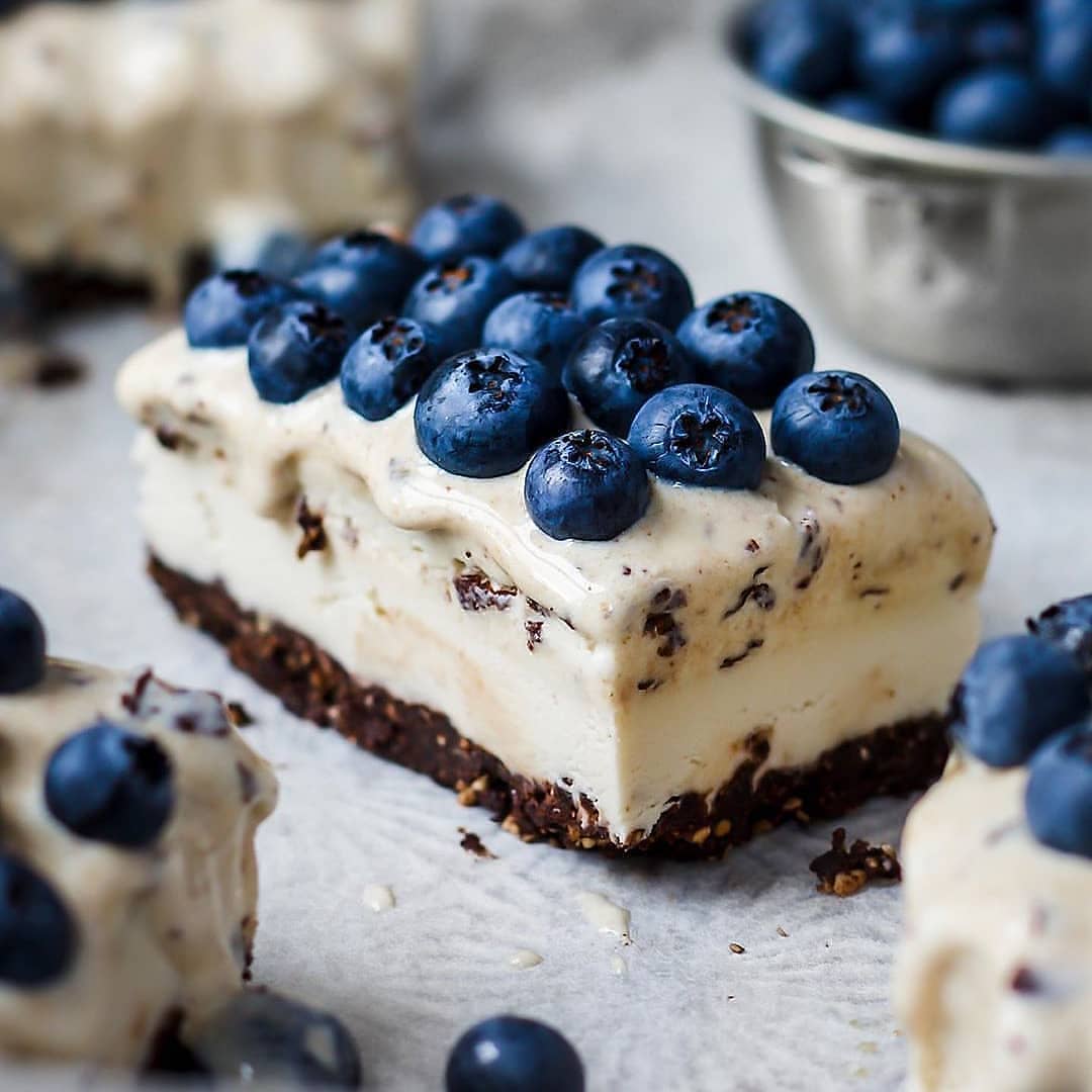 Pecan Brownie Ice Cream Bars