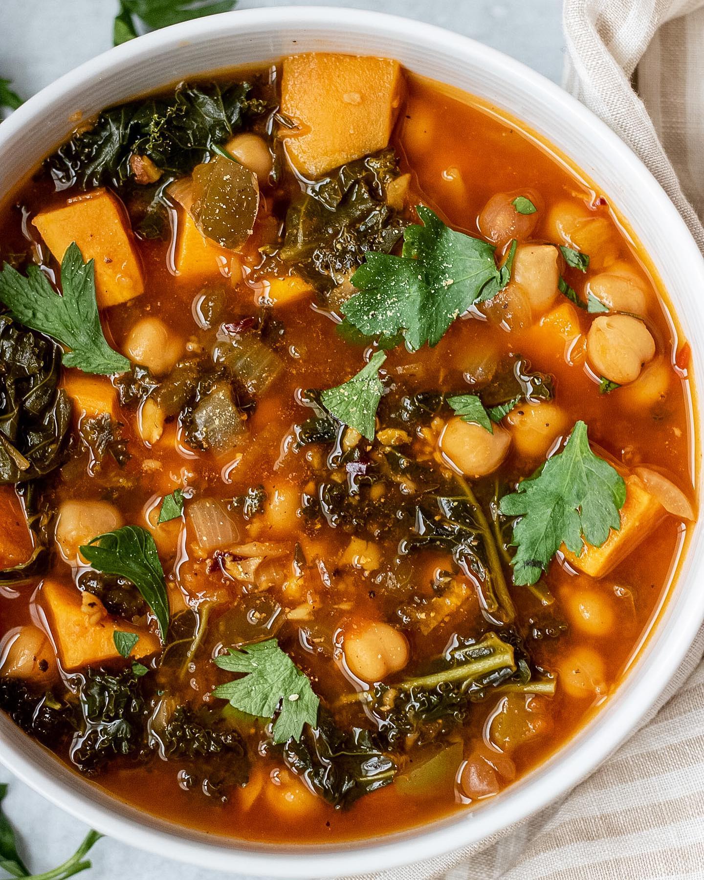 Smoky Chickpea Kale Soup