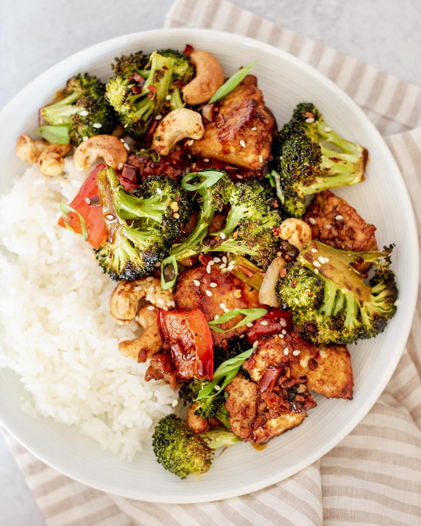 Sheet Pan Cashew Tofu