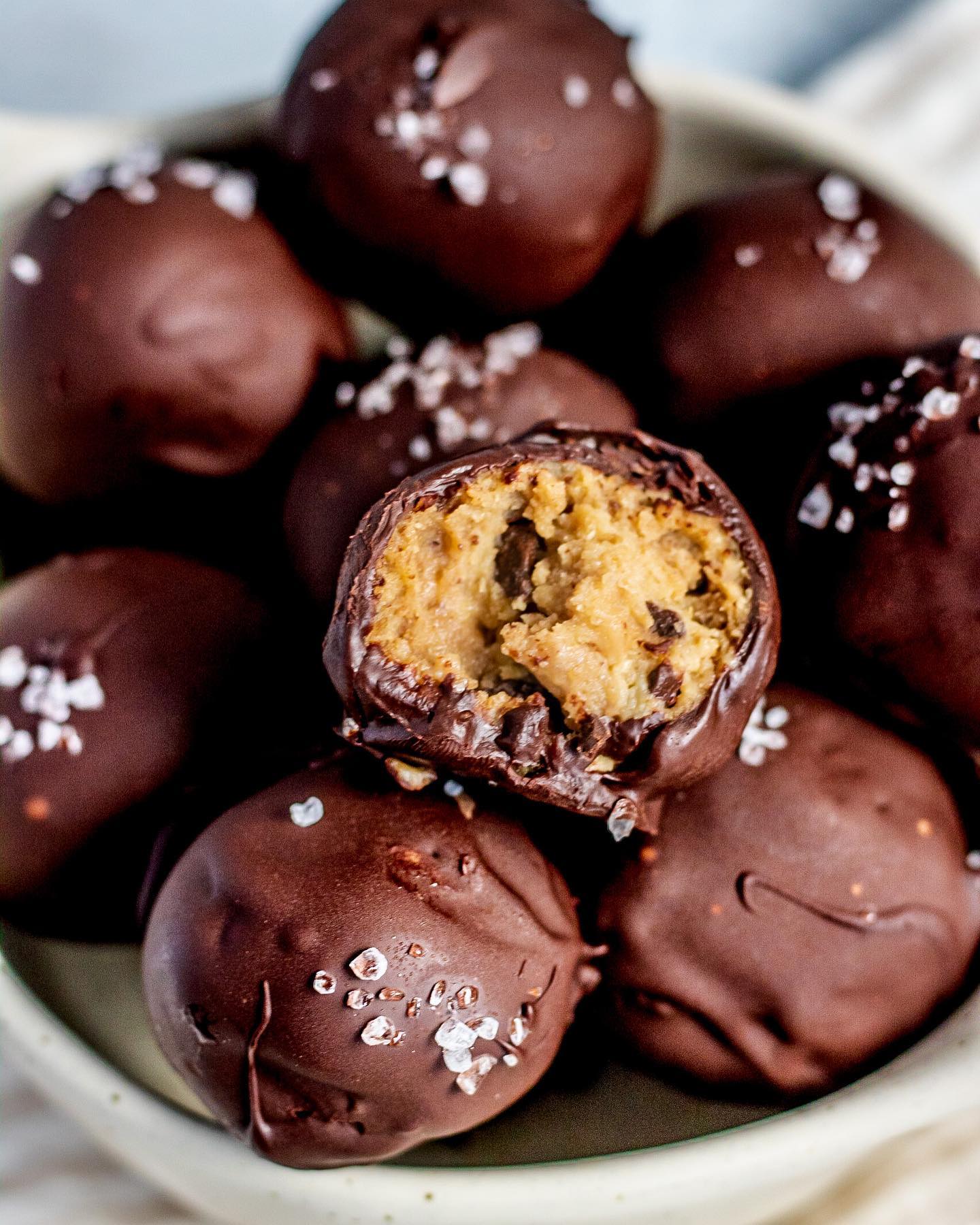 Chickpea Chocolate Chip Cookie Dough Bites