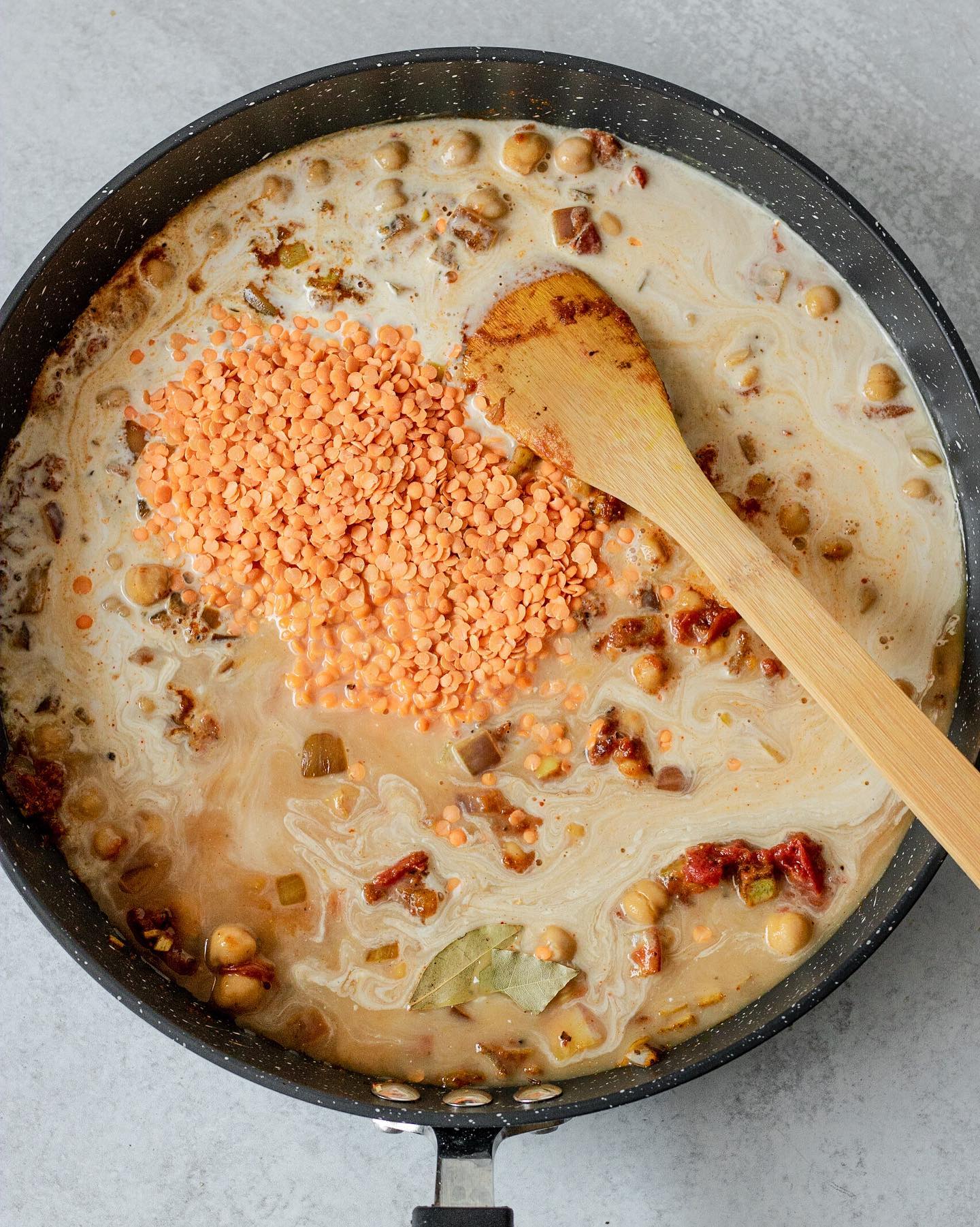 Chickpea and Red Lentil Coconut Curry