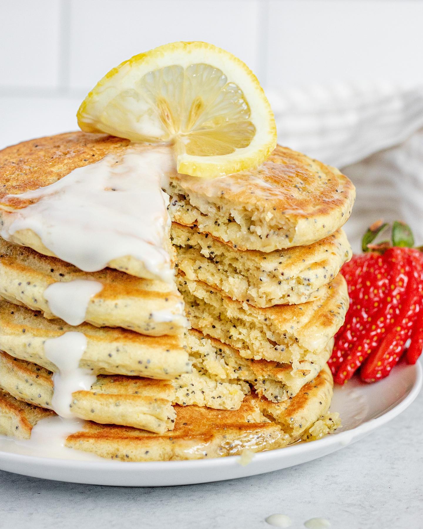 Lemon Poppy Seed Pancakes