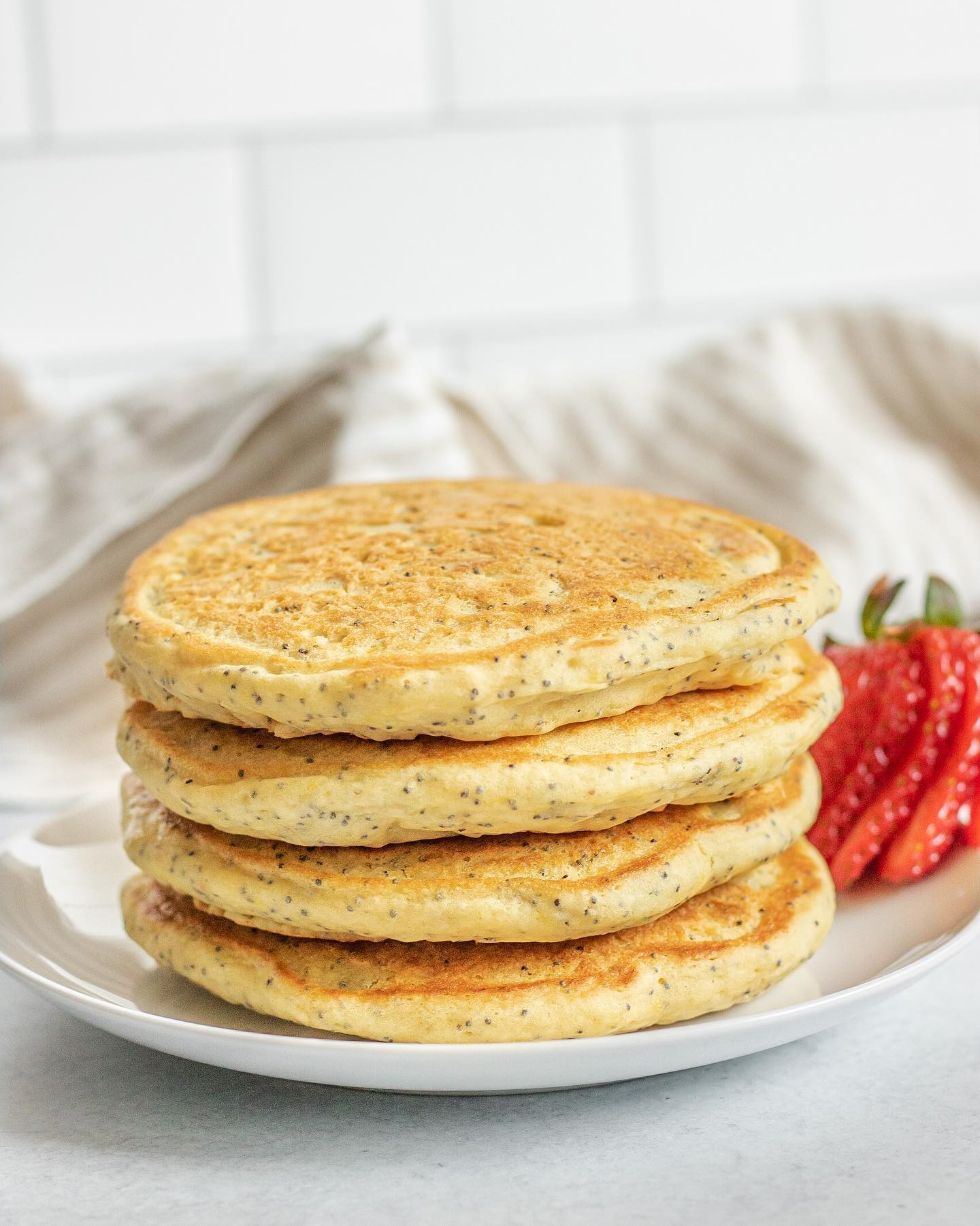 Lemon Poppy Seed Pancakes